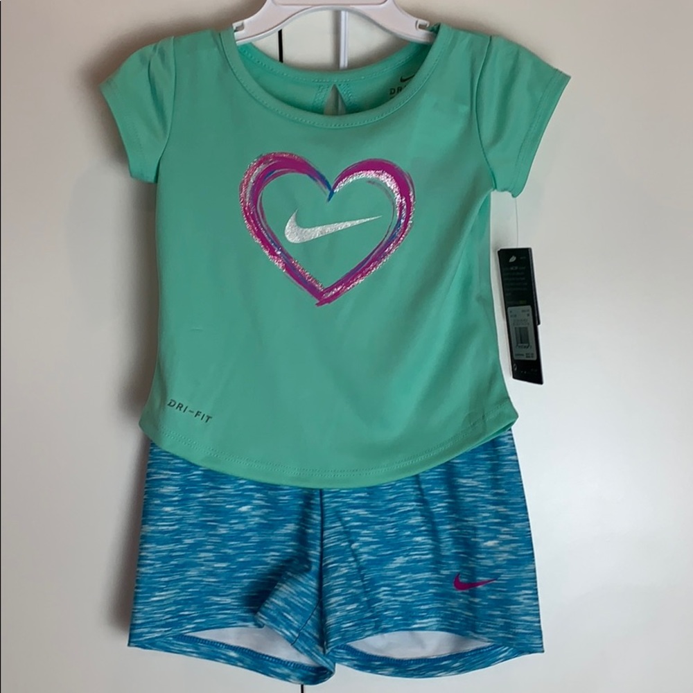 Nike Dri-Fit 2 Piece Set with Shorts and Tee